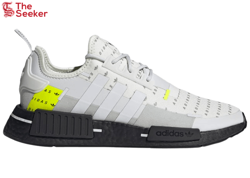 adidas NMD R1 White Team Solar Yellow