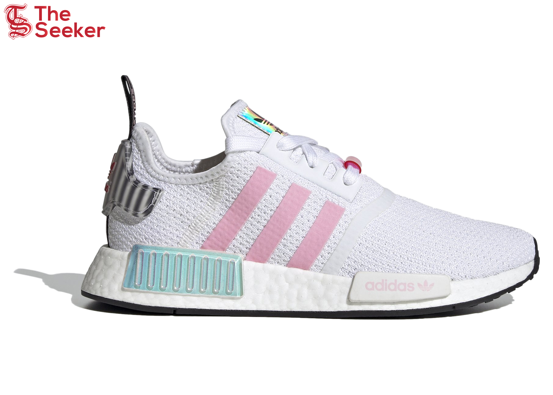 adidas NMD R1 White True Pink Hologram