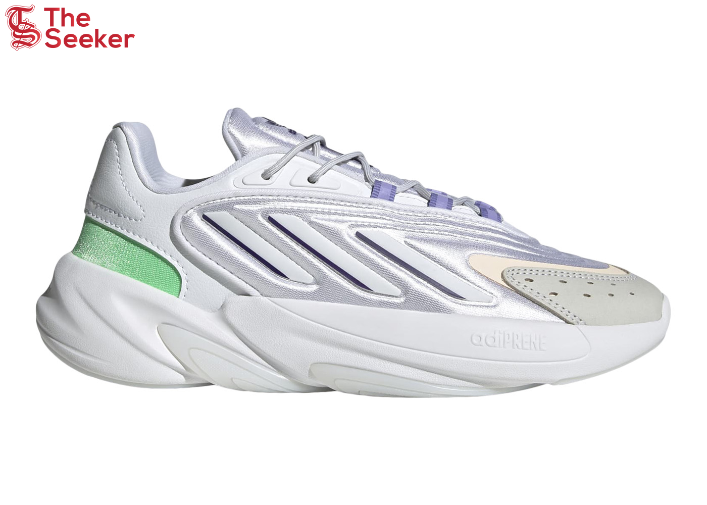 adidas Ozelia Cloud White Dark Purple Beam Green (Women's)