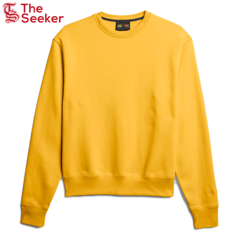 adidas Pharrell Williams Basics Crewneck Sweatshirt Bold Gold