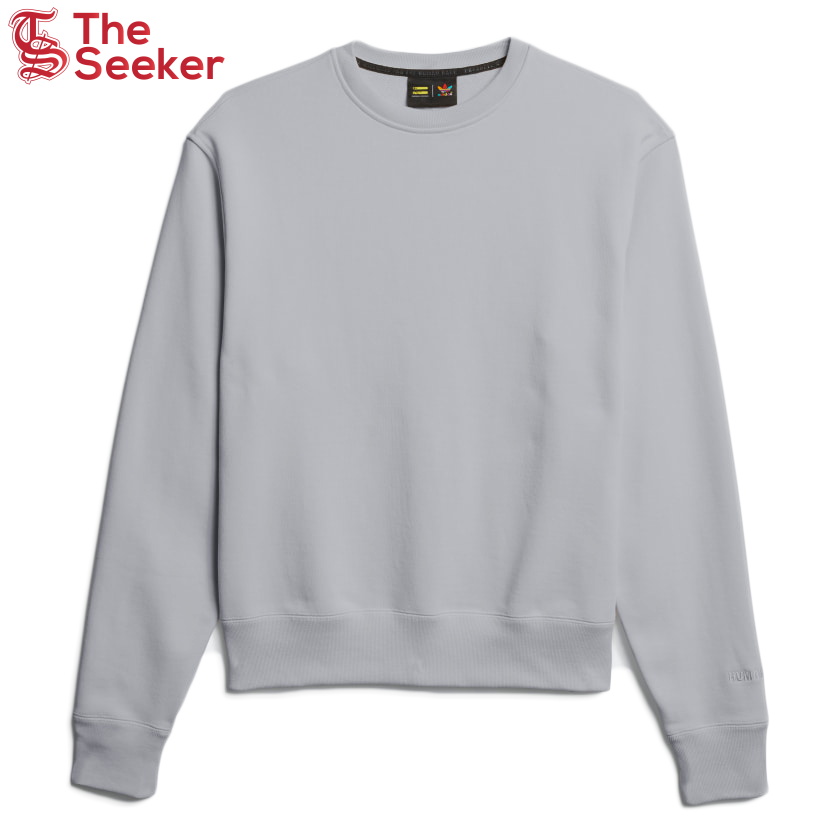 adidas Pharrell Williams Basics Crewneck Sweatshirt Light Grey Heather