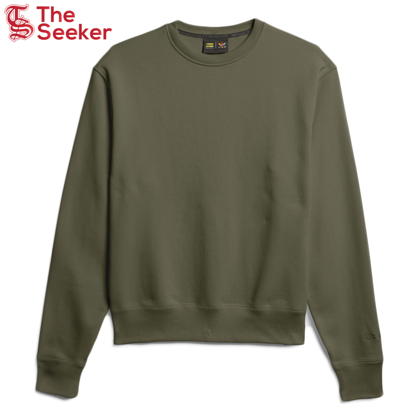 adidas Pharrell Williams Basics Crewneck Sweatshirt Olive Cargo