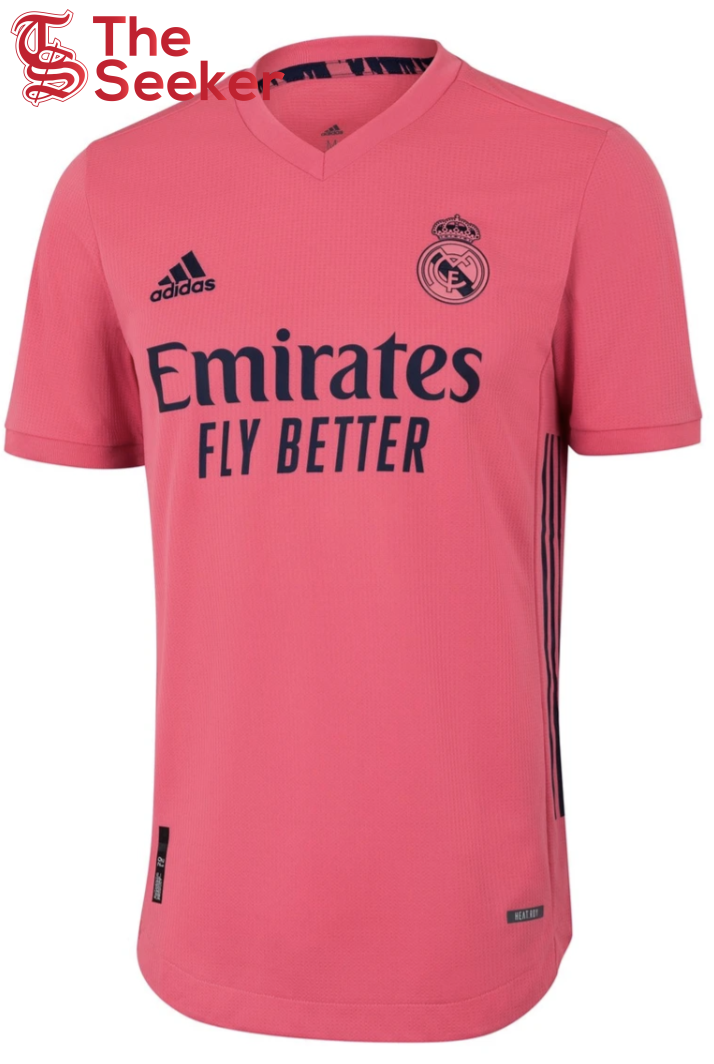 Adidas Real Madrid Away Authentic Heat Rdy Shirt 20 21 Pink Jersey Pink 
