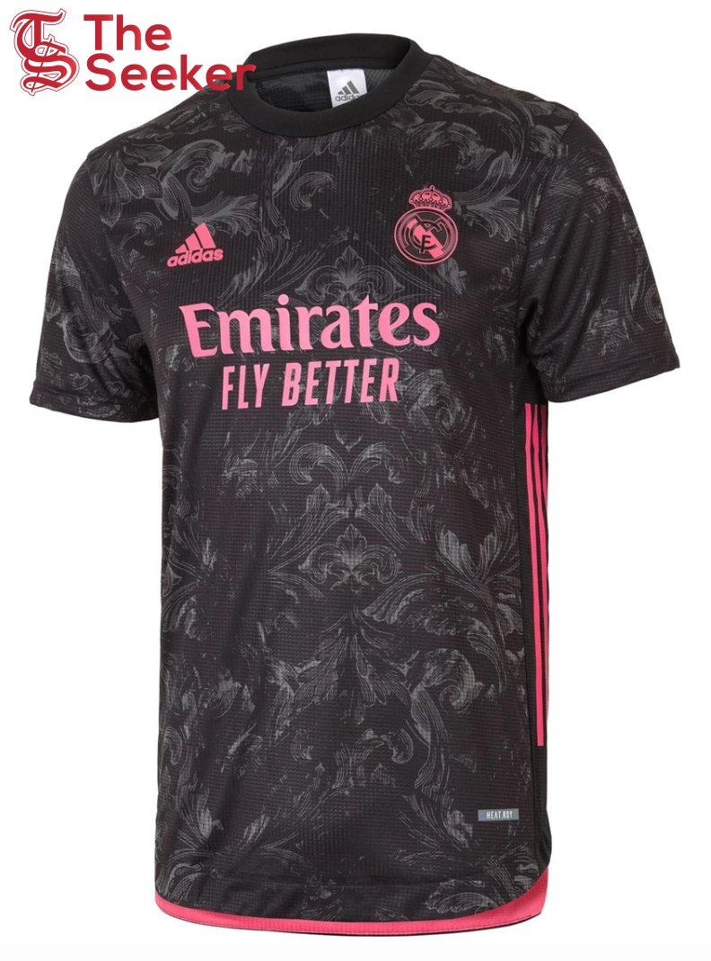 adidas Real Madrid Third Authentic Shirt 20/21 Jersey Black