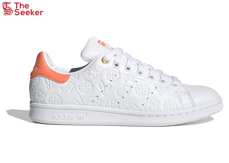 adidas Stan Smith Embossed Graphics White Semi Coral (Women's)