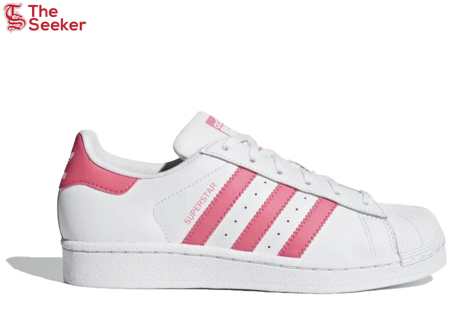 adidas Superstar Cloud White Real Pink (GS)