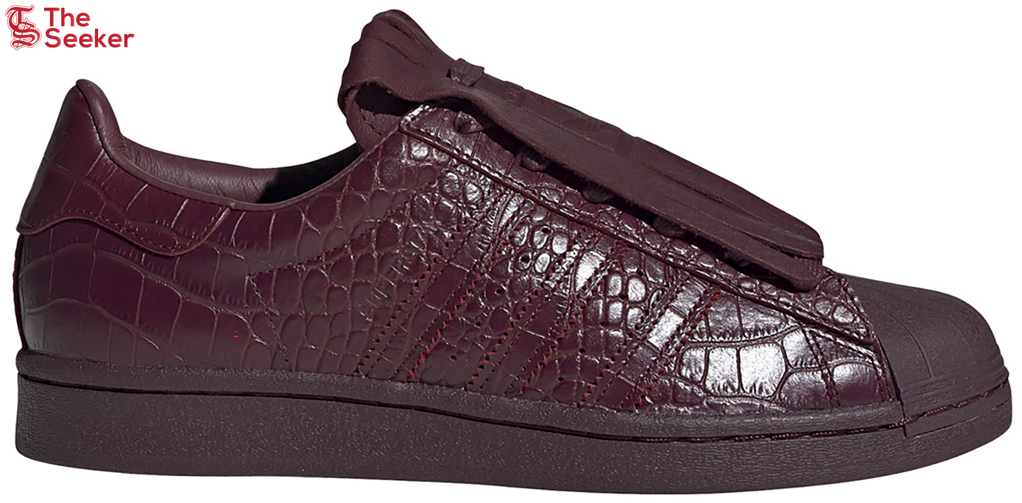 adidas Superstar Fringe Maroon (Women's)