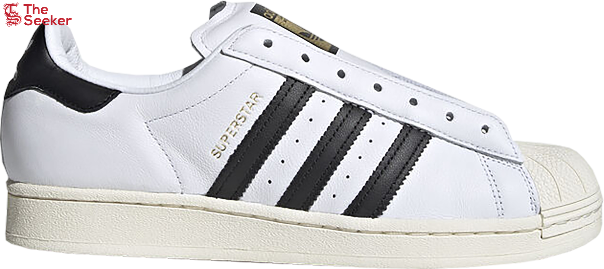 adidas Superstar Laceless White Black