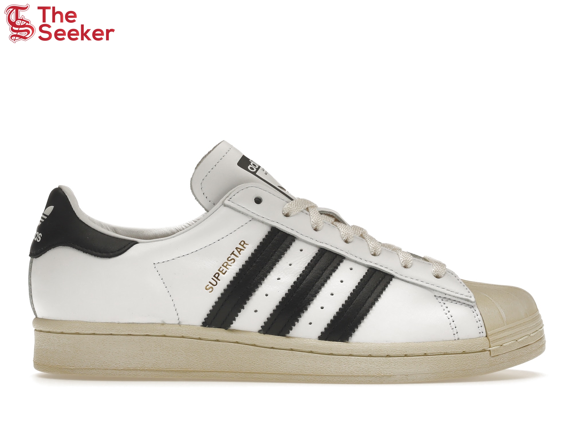 adidas Superstar White Black Aged Sole