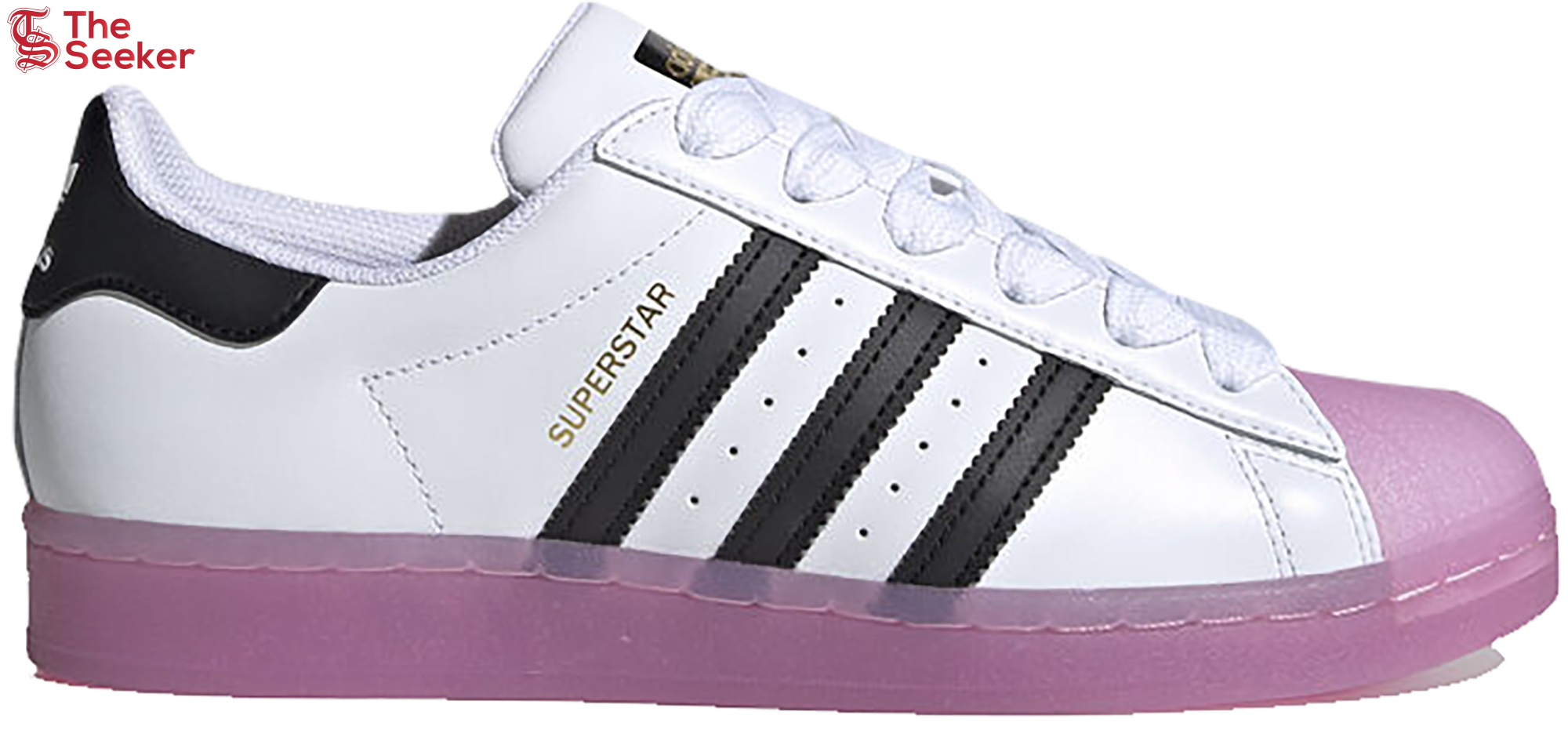 adidas Superstar White Black Shock Purple (Women's)