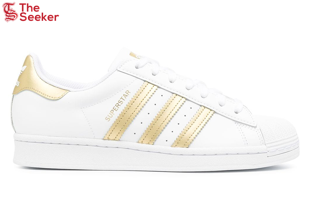 adidas Superstar White Gold Metallic (Women's)