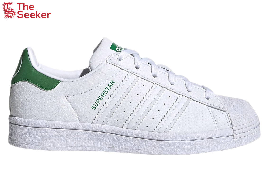 adidas Superstar White Green (GS)