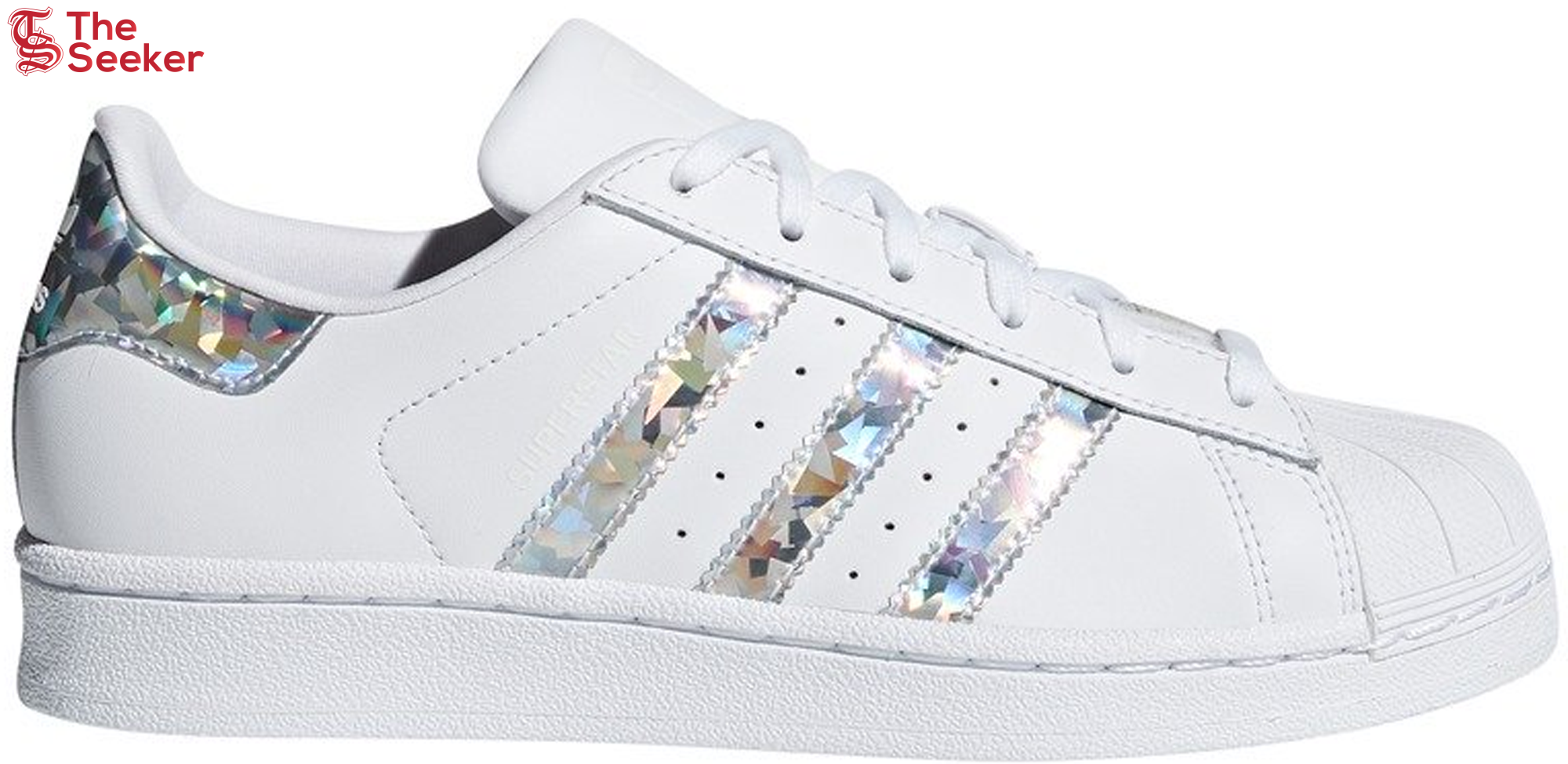 adidas Superstar White Holographic Stripes (Youth)