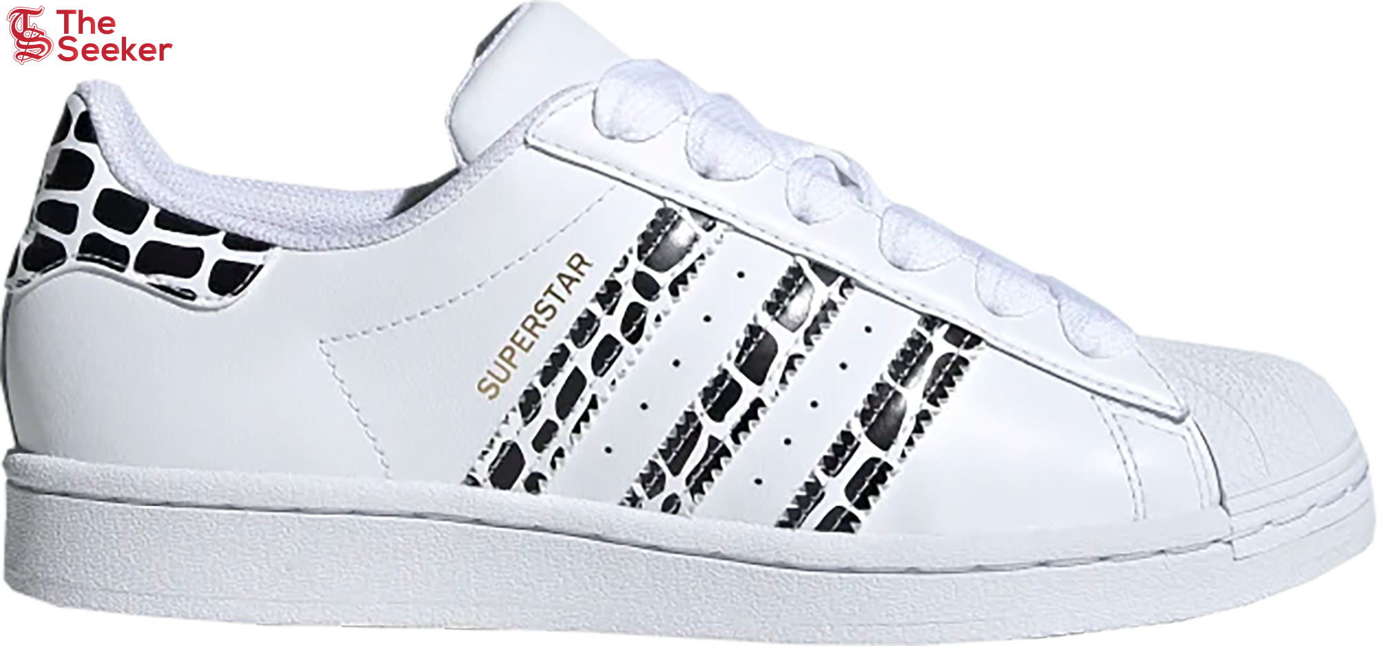 adidas Superstar White Leopard Stripes (Women's)