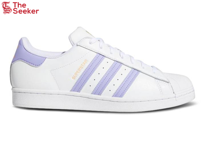 adidas Superstar White Light Purple