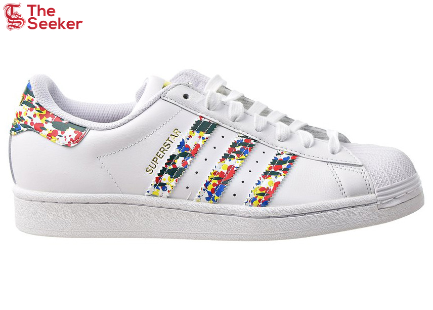 adidas Superstar White Mult-Color Splatter