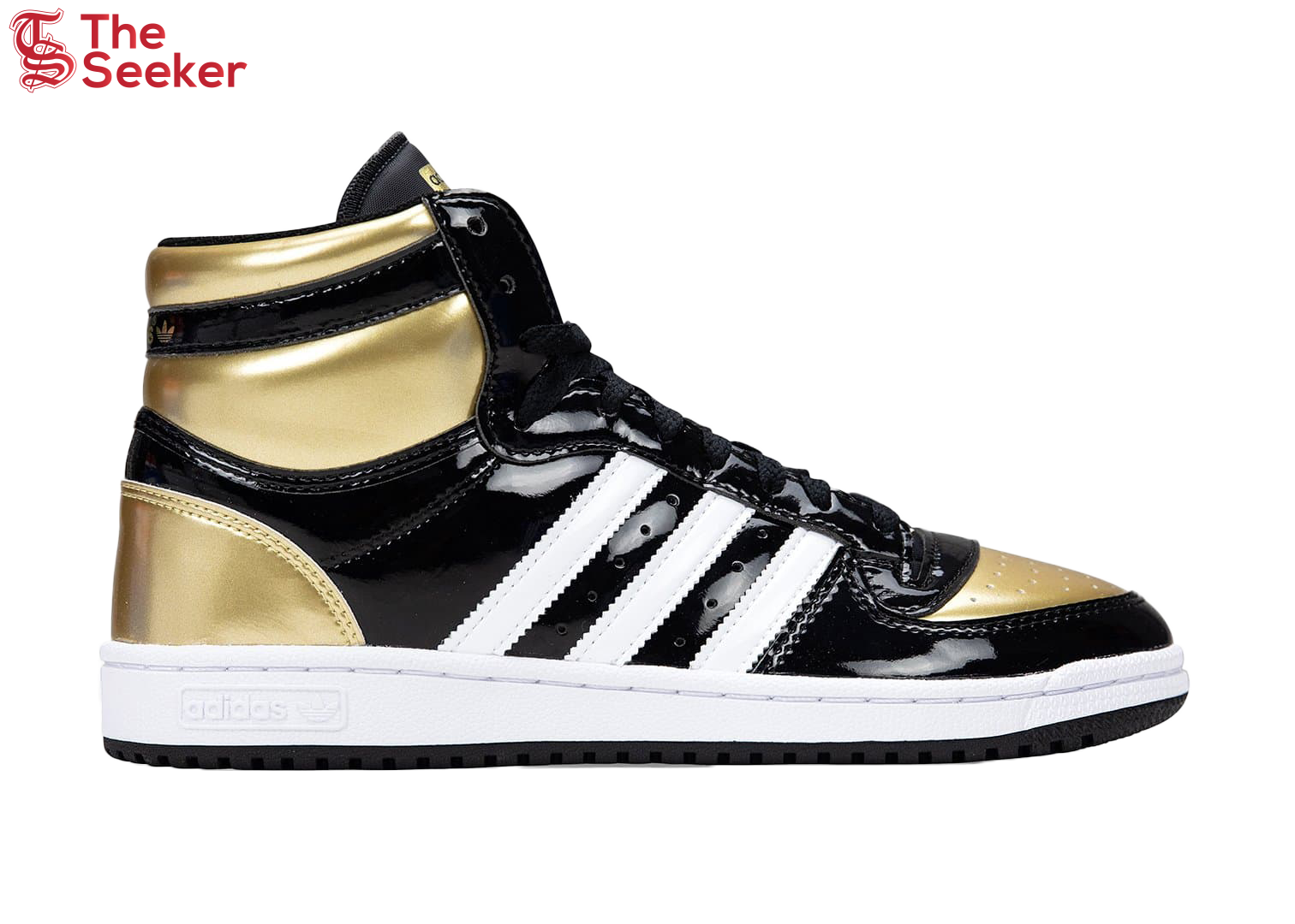 adidas Top Ten Black Gold Patent