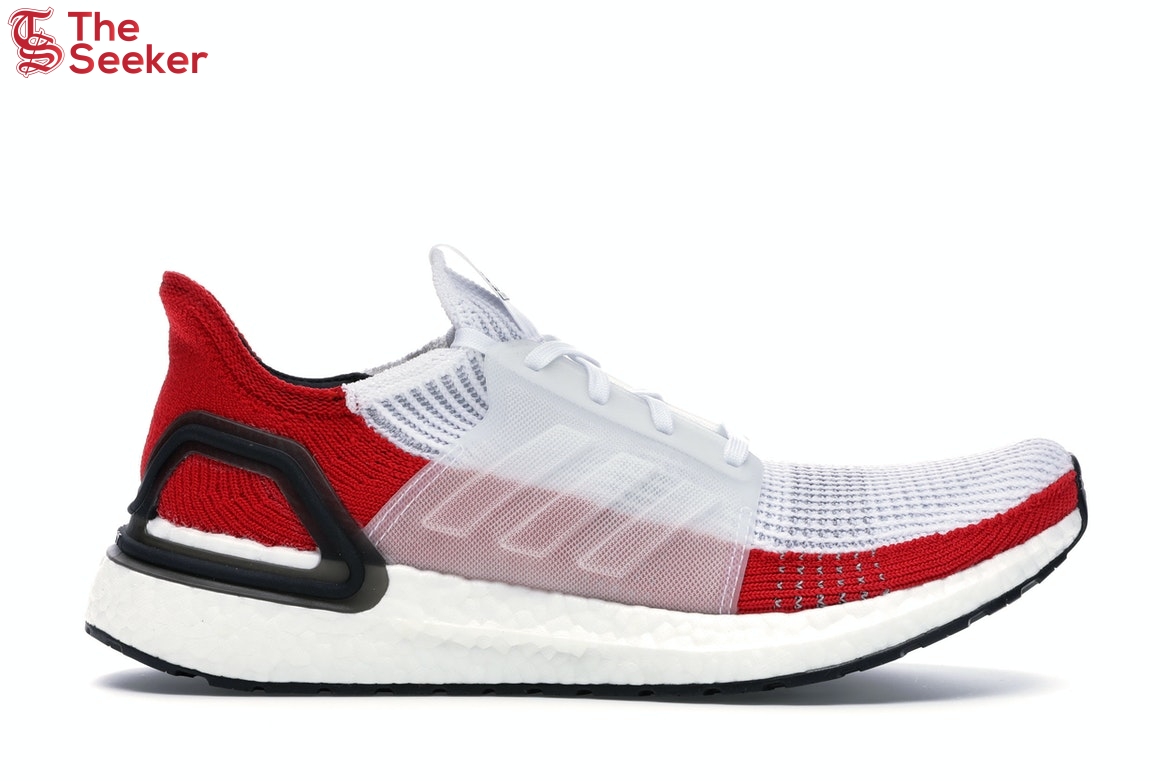 adidas Ultra Boost 19 White Scarlet