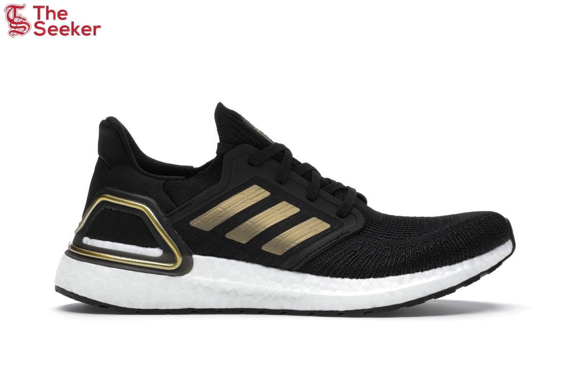 adidas Ultra Boost 20 Black Gold White