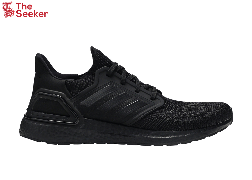 adidas Ultra Boost 20 Triple Black Red Fluo