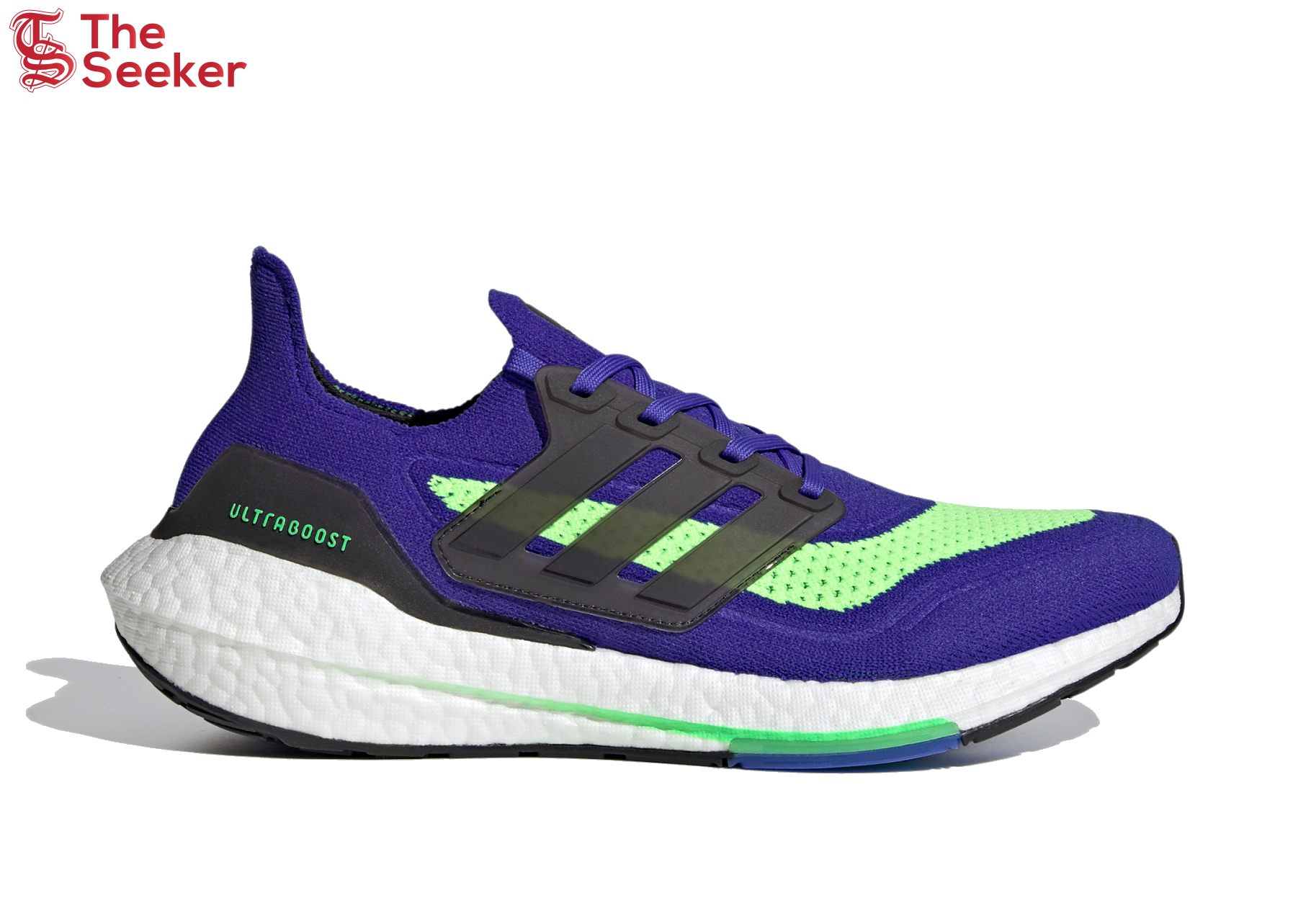 adidas Ultra Boost 21 Sonic Ink Screaming Green