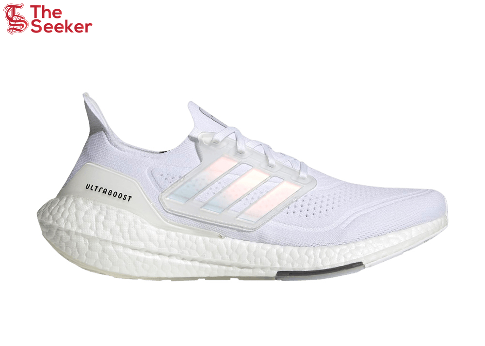 adidas Ultra Boost 21 White Iridescent Cage