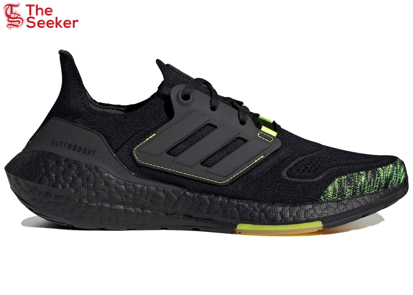 adidas Ultra Boost 22 Black Solar Yellow