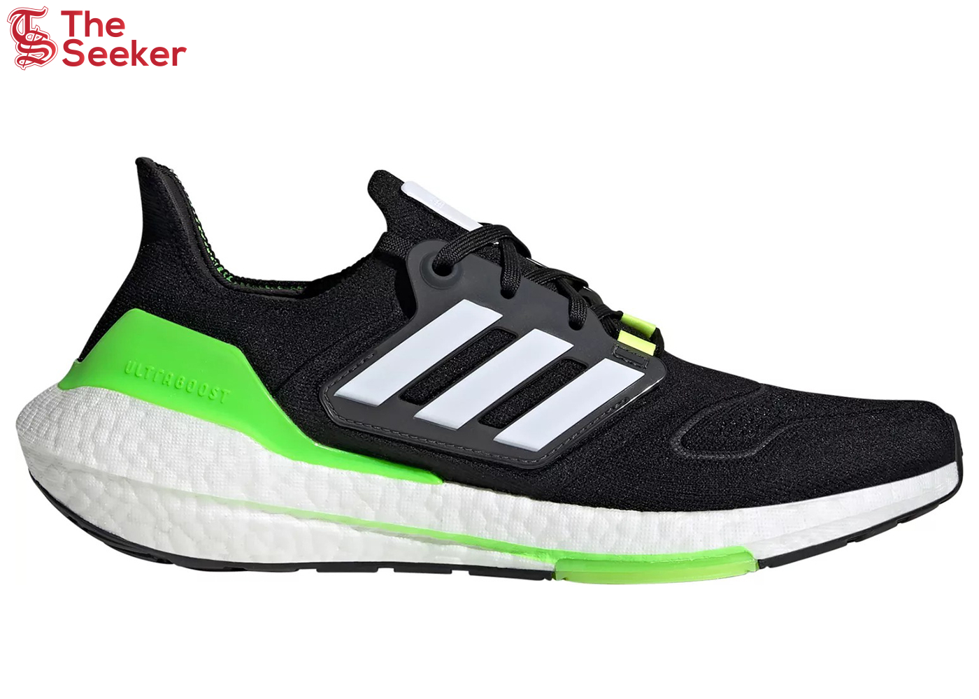 adidas Ultra Boost 22 Core Black Solar Green