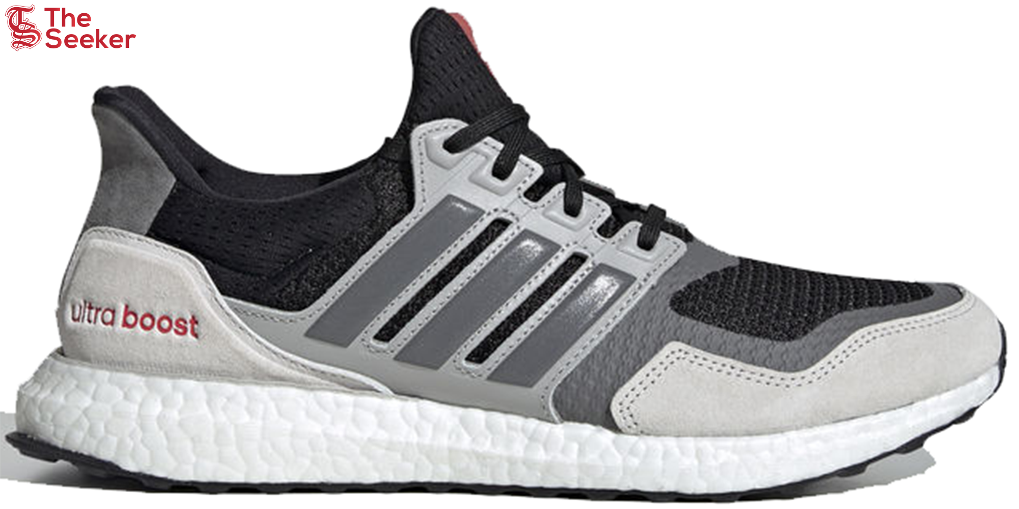 adidas Ultra Boost S&L Black Grey Four Red