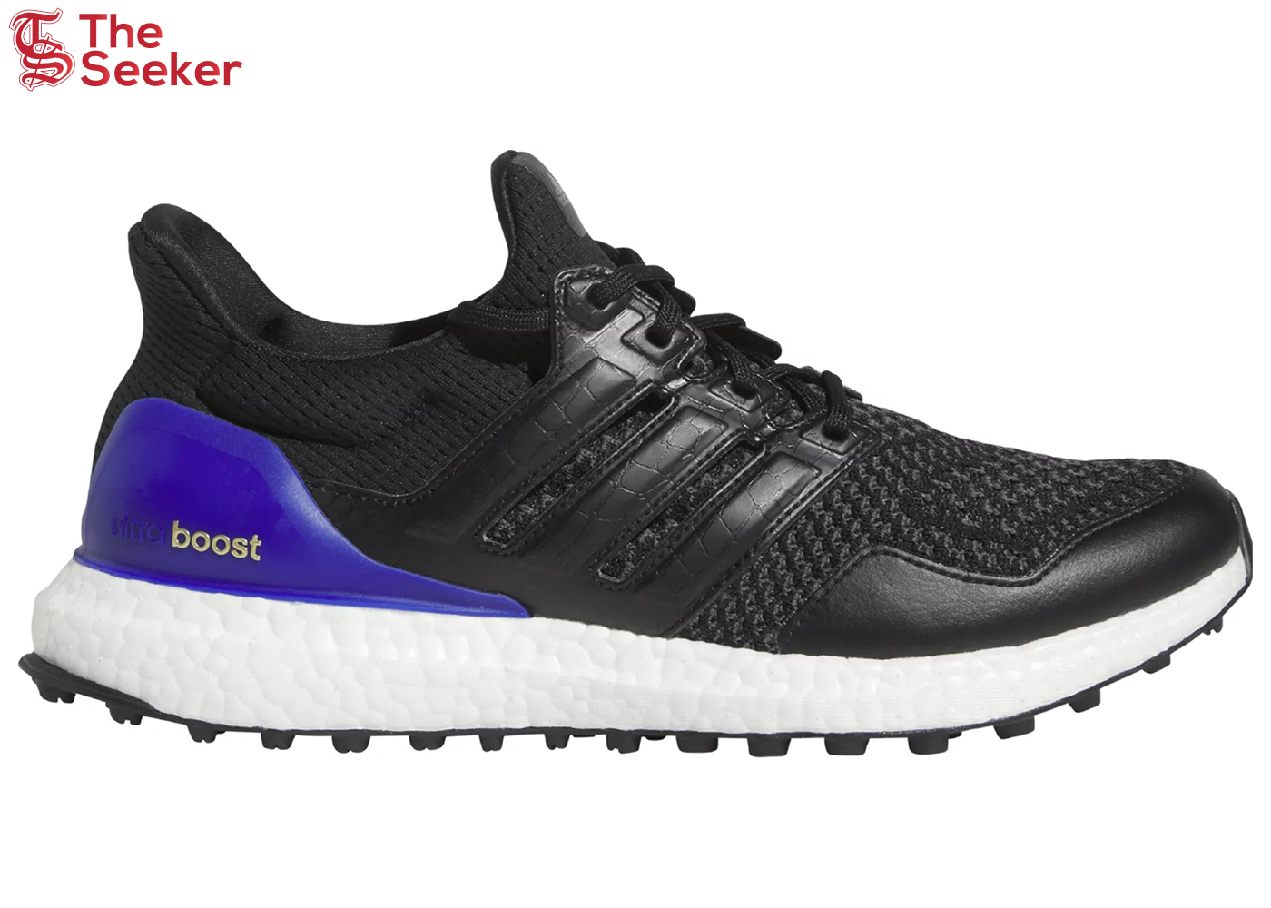 adidas Ultra Boost Spikeless Golf Core Black Lucid Blue