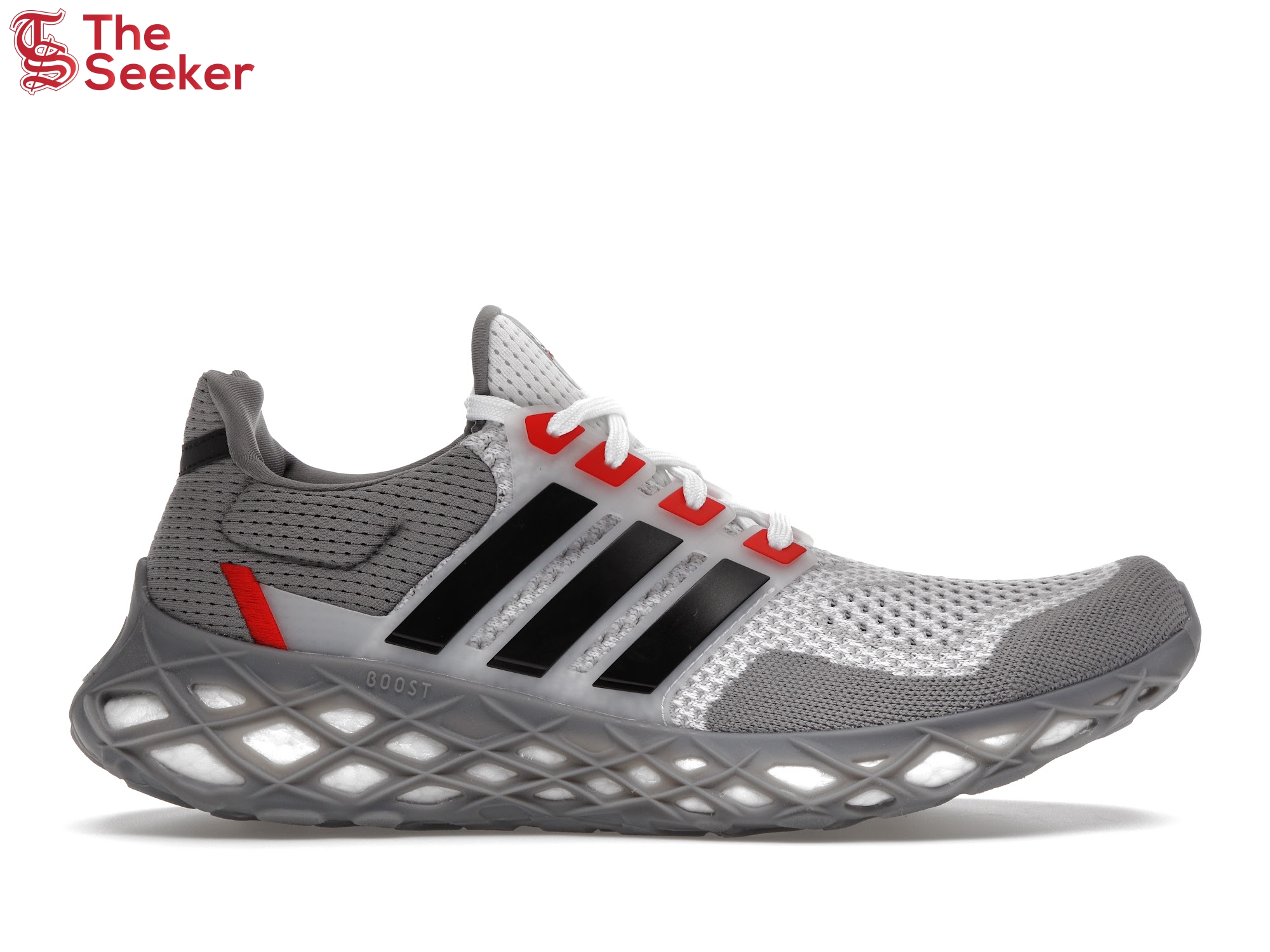 adidas Ultra Boost Web DNA Grey Vivid Red