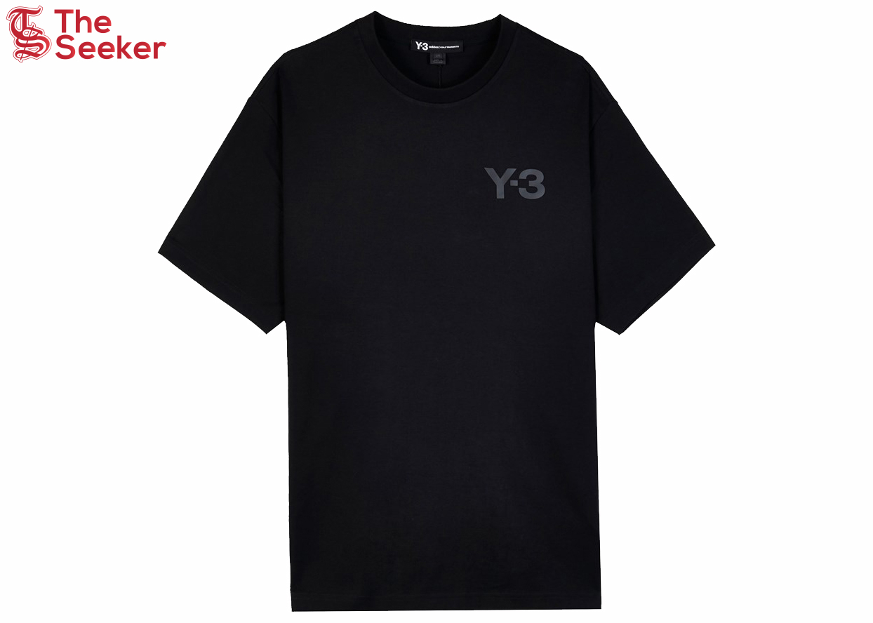 adidas Y-3 Logo Short Sleeve Tee Black