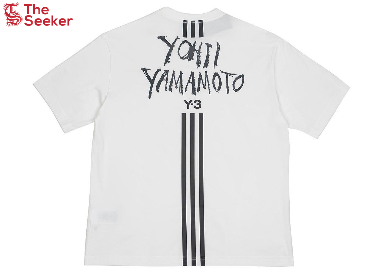 adidas Y-3 Signature Graphic Short Sleeve Tee White