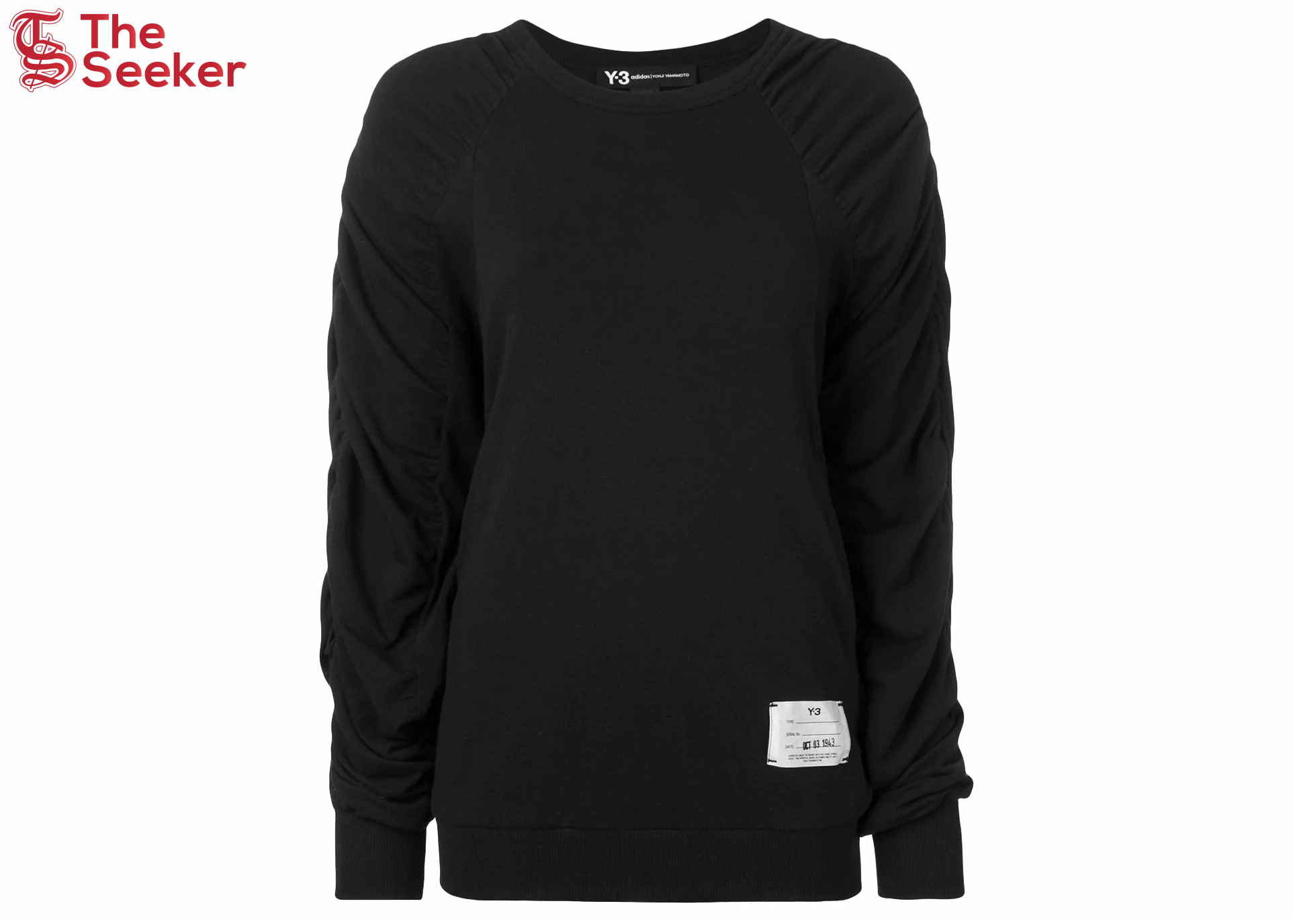 adidas Y-3 Women Spandex Crew Sweater Black