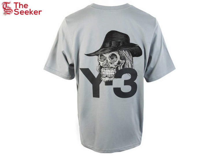adidas Y-3 Yohji Skull Short Sleeve Tee Gray