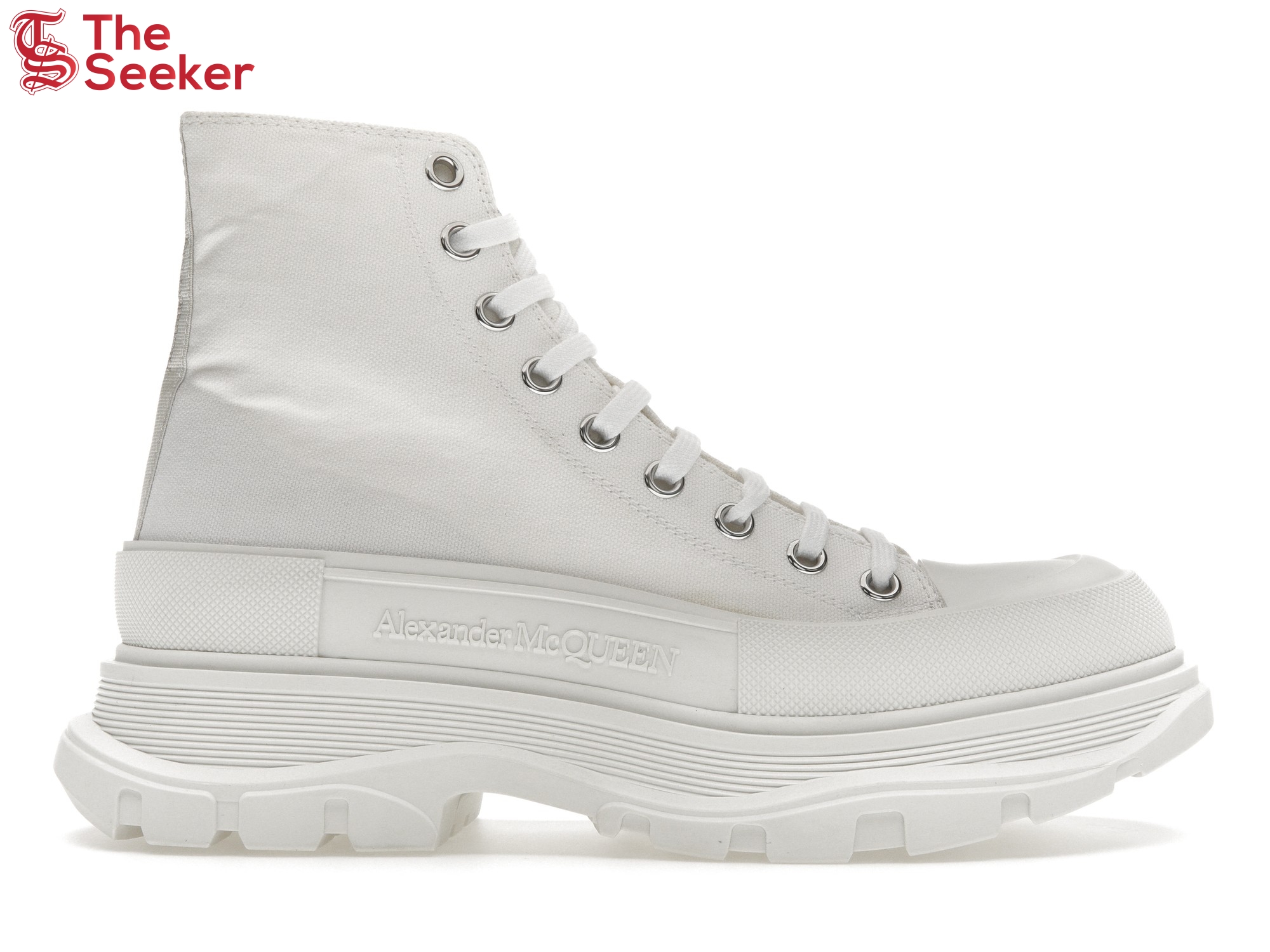 Alexander McQueen Tread Slick Boot White White