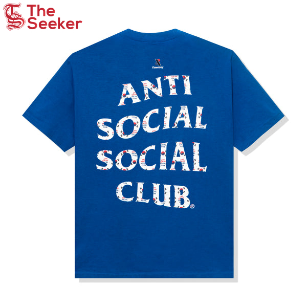 Anti Social Social Club Case Study Flag T-shirt Blue