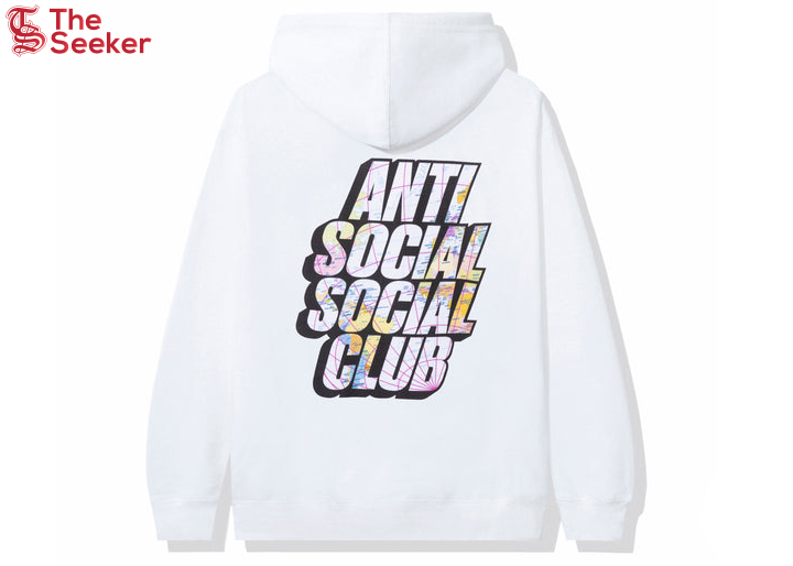 Anti Social Social Club Drop A Pin Hoodie White