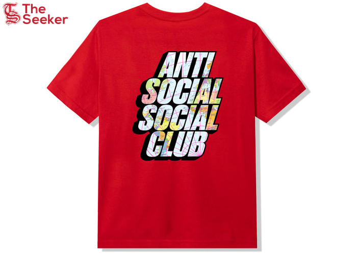 Anti Social Social Club Drop A Pin T-shirt Red