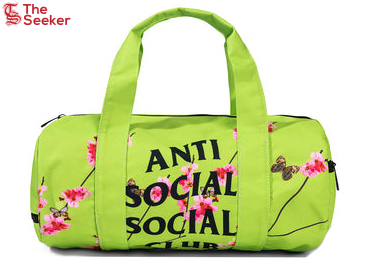 Anti Social Social Club Kkotch Side Duffel Bag Neon
