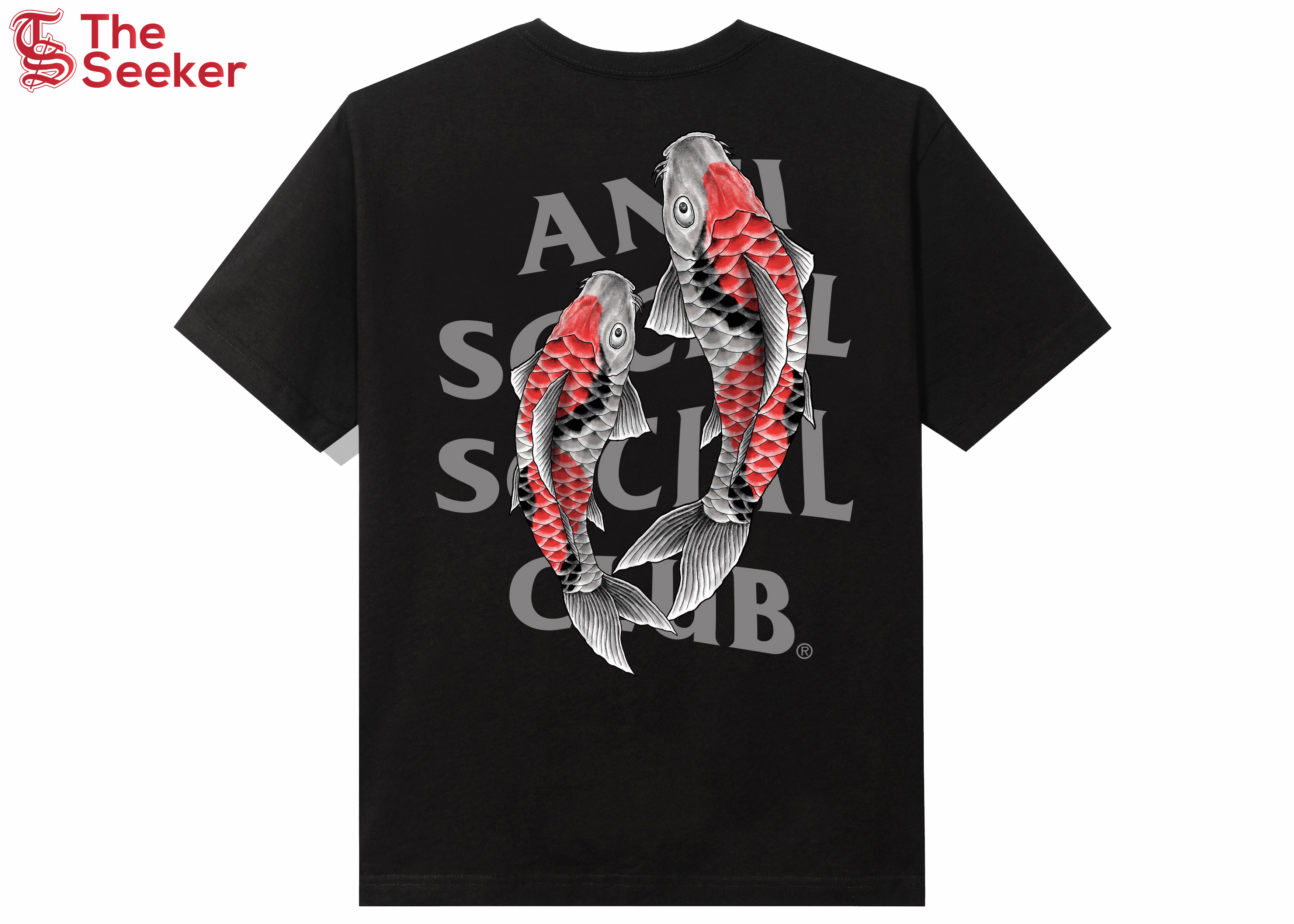 Anti Social Social Club Koi Garden 3M Reflective Tee Black