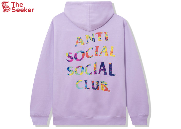 Anti Social Social Club Pedals On The Floor Hoodie Lavendar