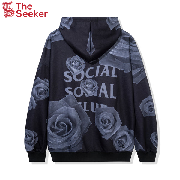 Anti Social Social Club Petal To The Floor Hoodie Black