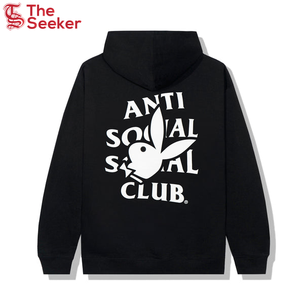 Anti Social Social Club Playboy Bunny Logo Hoodie Black