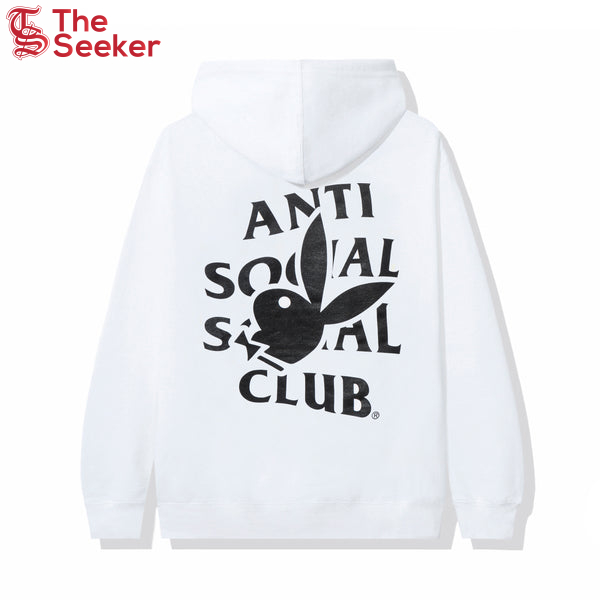 Anti Social Social Club Playboy Bunny Logo Hoodie White