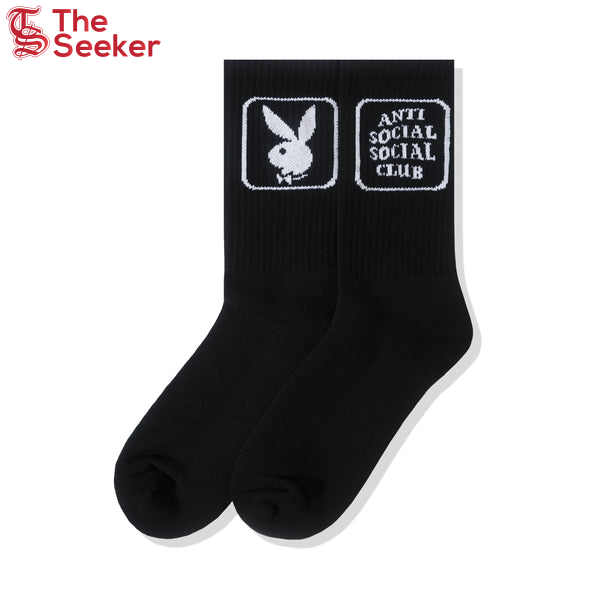 Anti Social Social Club Playboy Bunny Socks Black