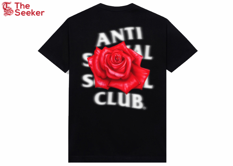 Anti Social Social Club Roses Are Red Tee Black