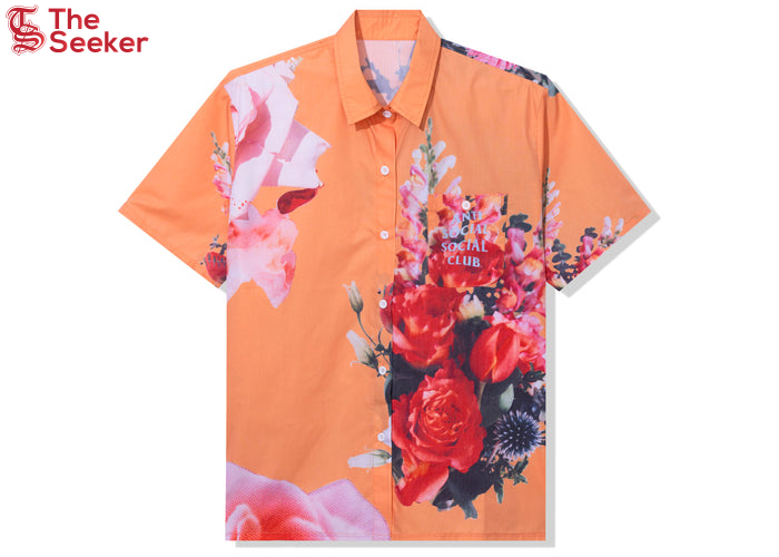 Anti Social Social Club Summers Over Button Up Orange