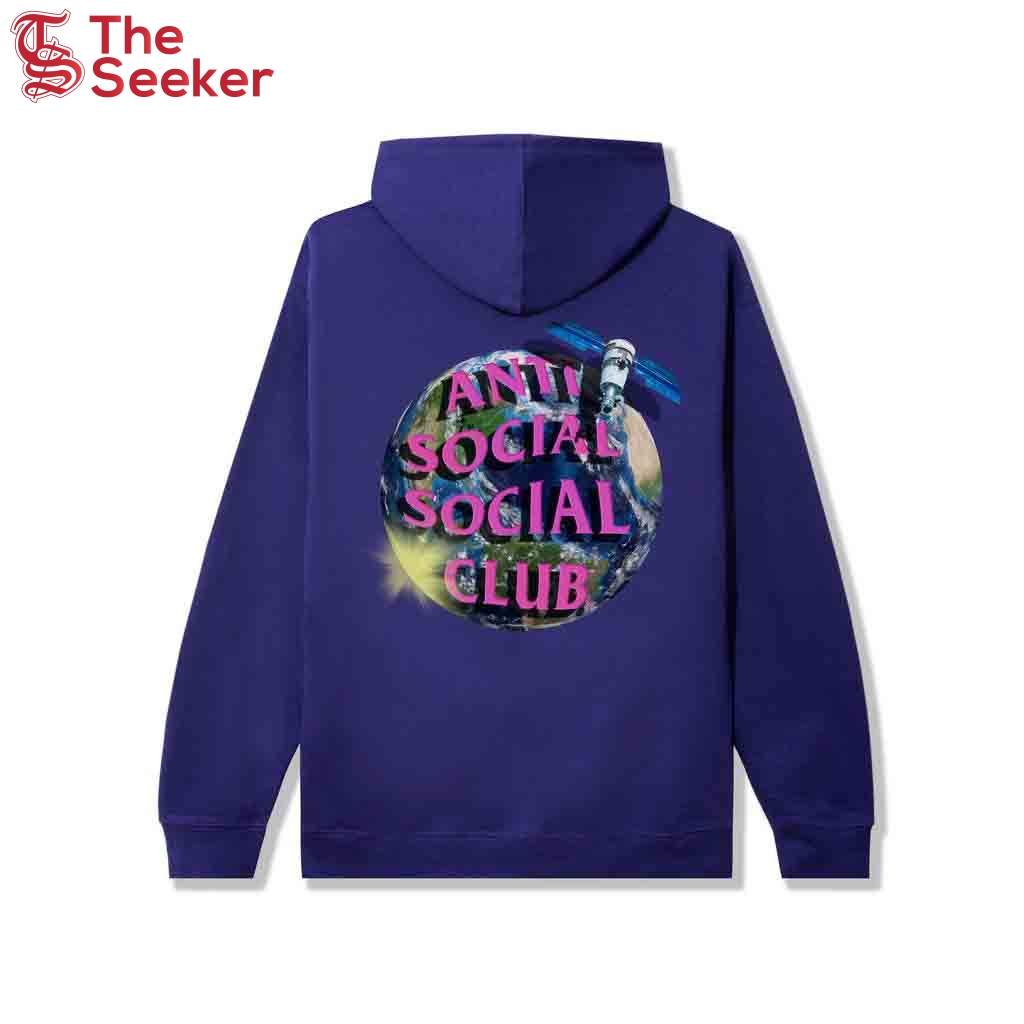 Anti Social Social Club Worldwide Hoodie Purple