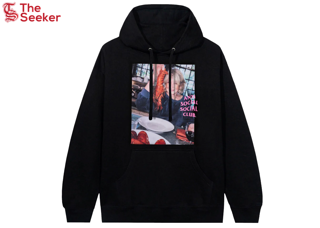 Anti Social Social Club x Martha Stewart Lobster Hoodie Black